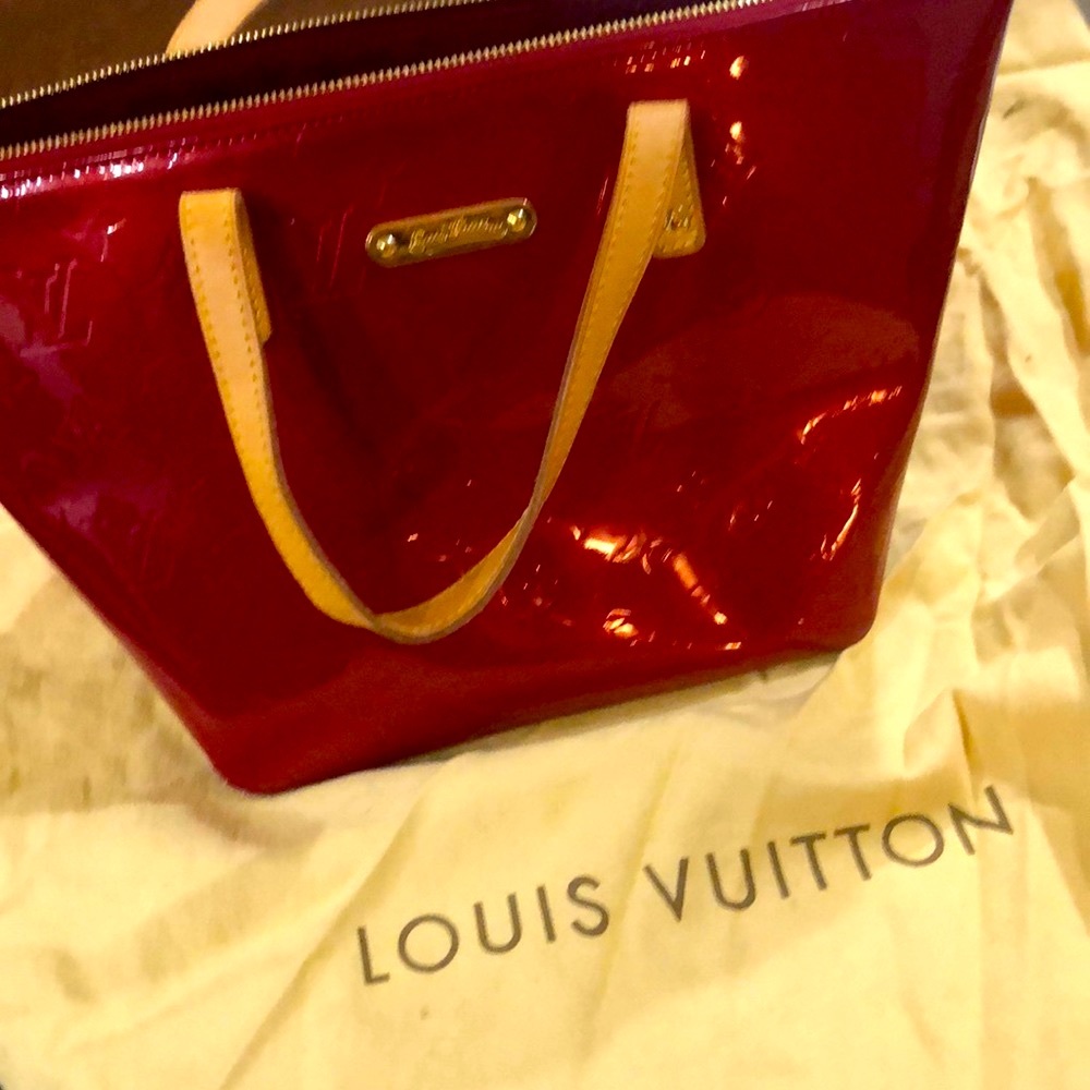 Authentic Louis Vuitton patent leather RED